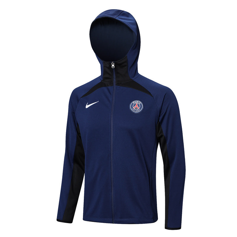 KIT PASSEIO COM CAPUZ - PARIS SAINT GERMAIN (PSG) - AZUL ESCURO E PRETO