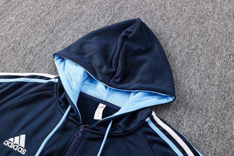KIT PASSEIO COM CAPUZ - ARGENTINA - AZUL  ESCURO E PRETO