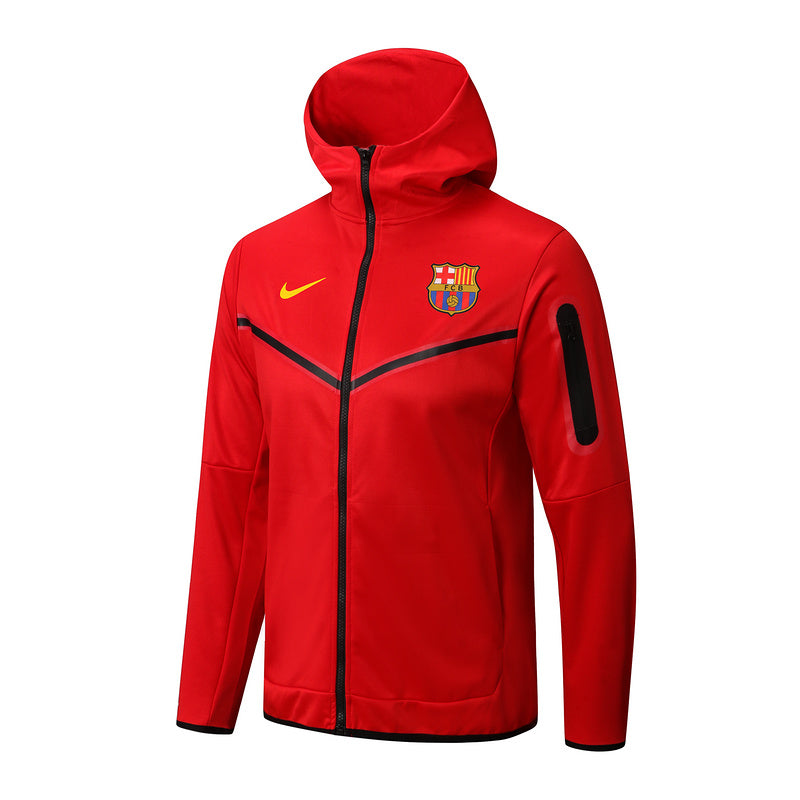KIT PASSEIO COM CAPUZ - BARCELONA - VERMELHO E PRETO
