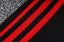 KIT PASSEIO COM CAPUZ - MANCHESTER UNITED - PRETO E VERMELHO
