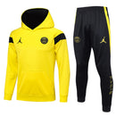 KIT PASSEIO COM CAPUZ - PARIS SAINT GERMAIN (PSG) - AMARELO E PRETO