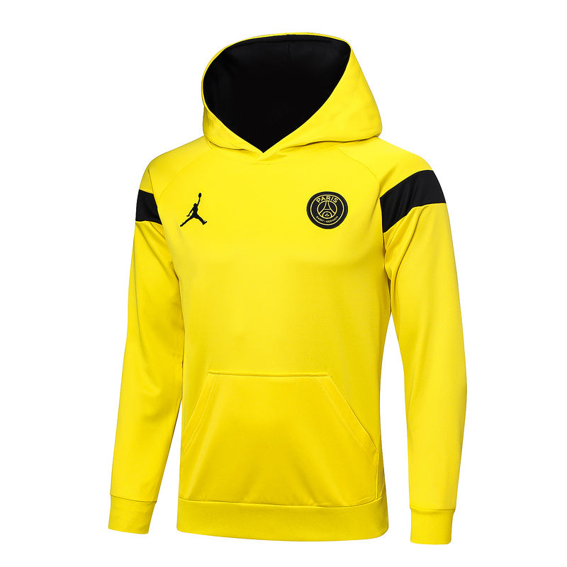 KIT PASSEIO COM CAPUZ - PARIS SAINT GERMAIN (PSG) - AMARELO E PRETO