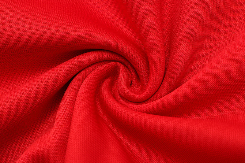 KIT PASSEIO COM CAPUZ - BARCELONA - VERMELHO E PRETO