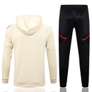 KIT PASSEIO COM CAPUZ - MANCHESTER UNITED - BRANCO E PRETO