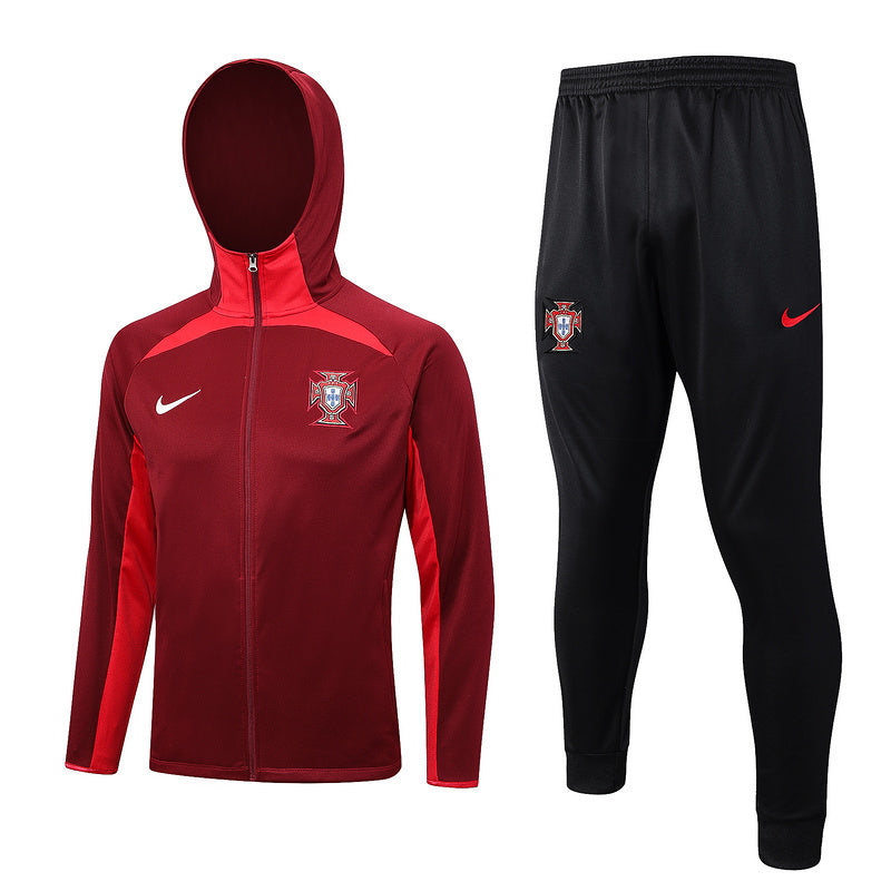 KIT PASSEIO COM CAPUZ - PORTUGAL - VERMELHO E PRETO