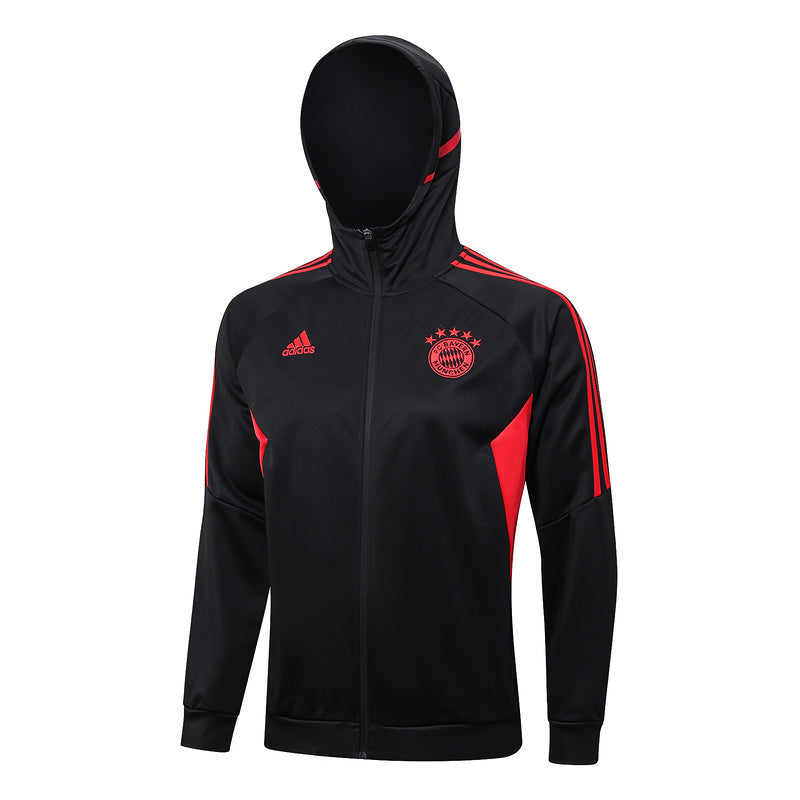 KIT PASSEIO COM CAPUZ - BAYERN DE MUNIQUE - PRETO E VERMELHO