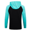 KIT PASSEIO COM CAPUZ - BARCELONA - PRETO E AZUL CLARO