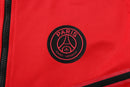 KIT PASSEIO COM CAPUZ - PARIS SAINT GERMAIN (PSG) - VERMELHO E PRETO