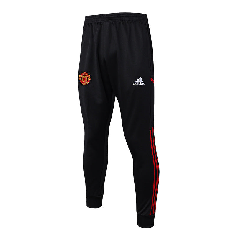 KIT PASSEIO COM CAPUZ - MANCHESTER UNITED - PRETO E VERMELHO