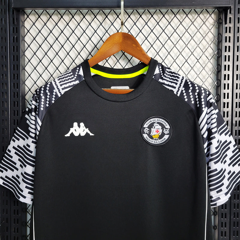 CAMISA VASCO - PRÉ JOGO - PRETA - TORCEDOR - 23/24