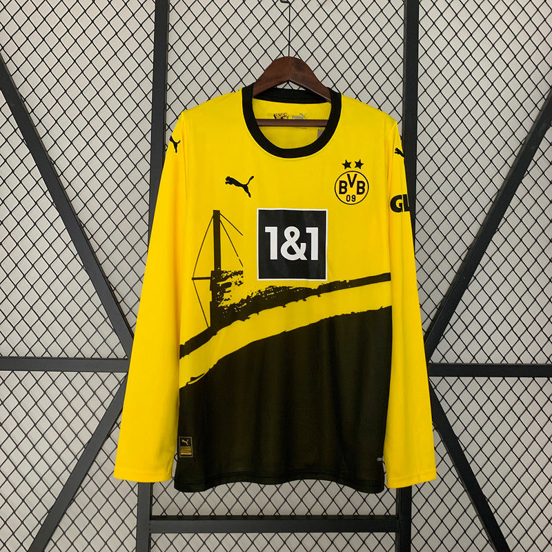 CAMISA BORUSSIA DORTMUND - MANGA LONGA - CASA/ HOME - TORCEDOR - 23/24