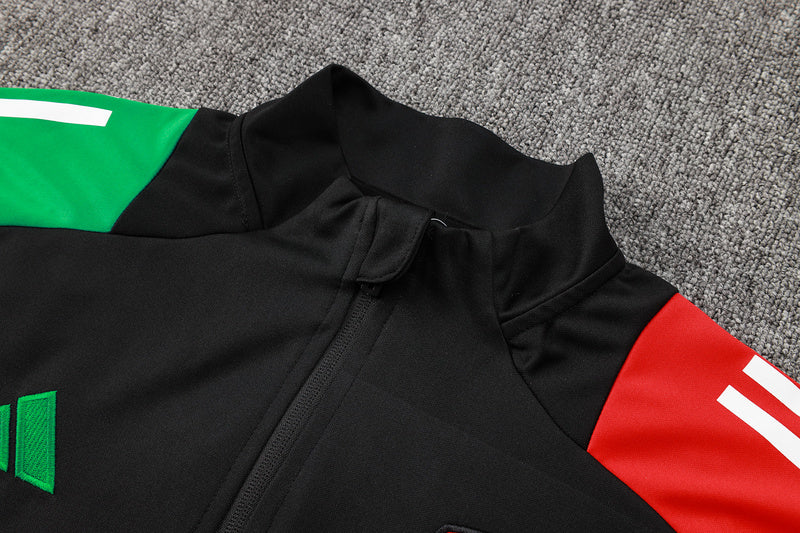 KIT PASSEIO - ARSENAL - PRETO, VERMELHO E VERDE - 24/25