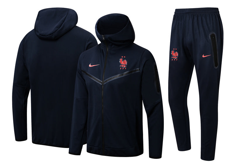 KIT PASSEIO COM CAPUZ - FRANÇA - AZUL ESCURO