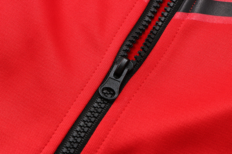 KIT PASSEIO COM CAPUZ - PARIS SAINT GERMAIN (PSG) - VERMELHO E PRETO