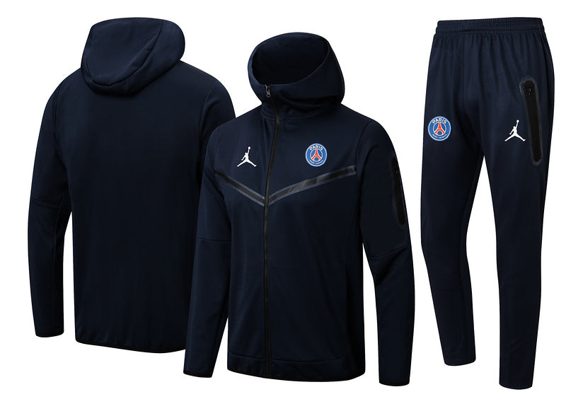KIT PASSEIO COM CAPUZ - PARIS SAINT GERMAIN (PSG) - AZUL ESCURO