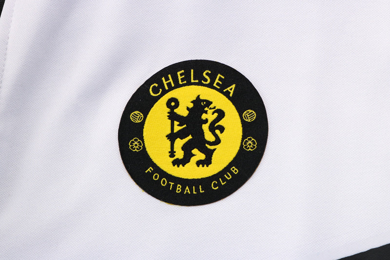 KIT PASSEIO COM CAPUZ - CHELSEA - BRANCO E PRETO