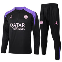 Carregar imagem no visualizador da galeria, KIT PRÉ JOGO - PARIS SAINT GERMAIN - PRETO E ROXO - 24/25
