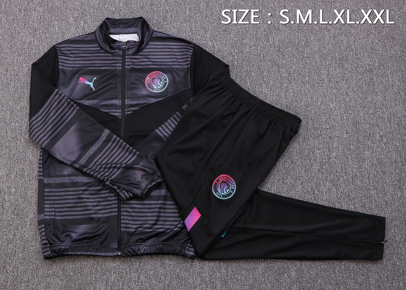 KIT PASSEIO - MANCHESTER CITY - PRETO E CINZA
