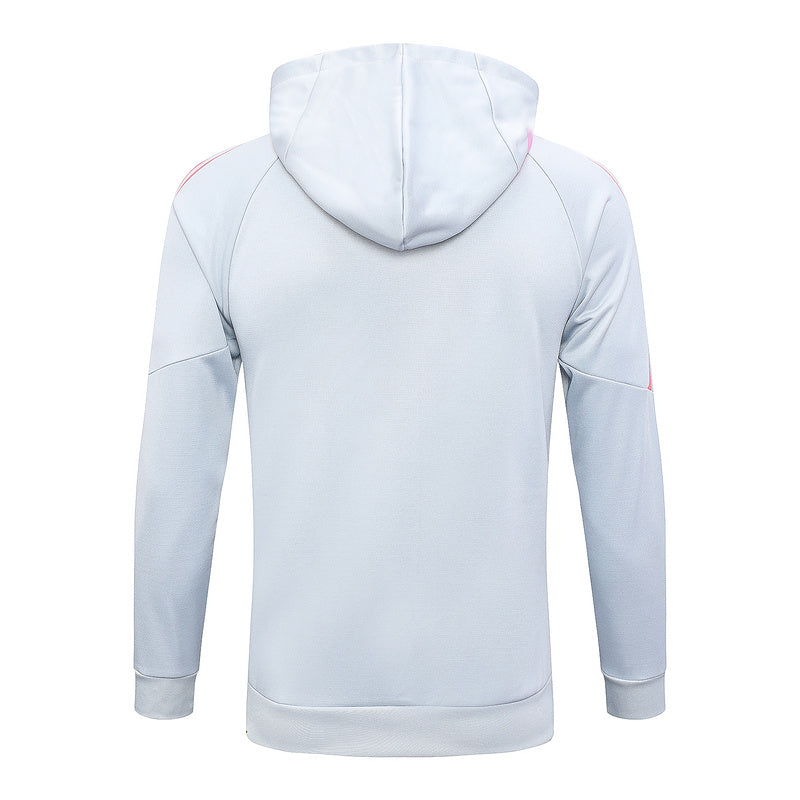 KIT PASSEIO COM CAPUZ - ARSENAL - BRANCO E AZUL ESCURO