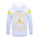 KIT PASSEIO COM CAPUZ - PARIS SAINT GERMAIN (PSG) - BRANCO, PRETO E AMARELO