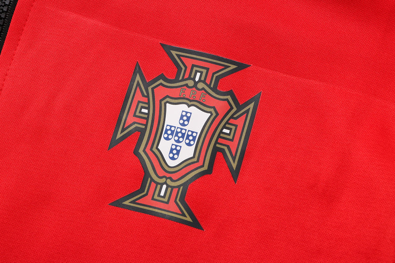 KIT PASSEIO COM CAPUZ - PORTUGAL - VERMELHO E PRETO