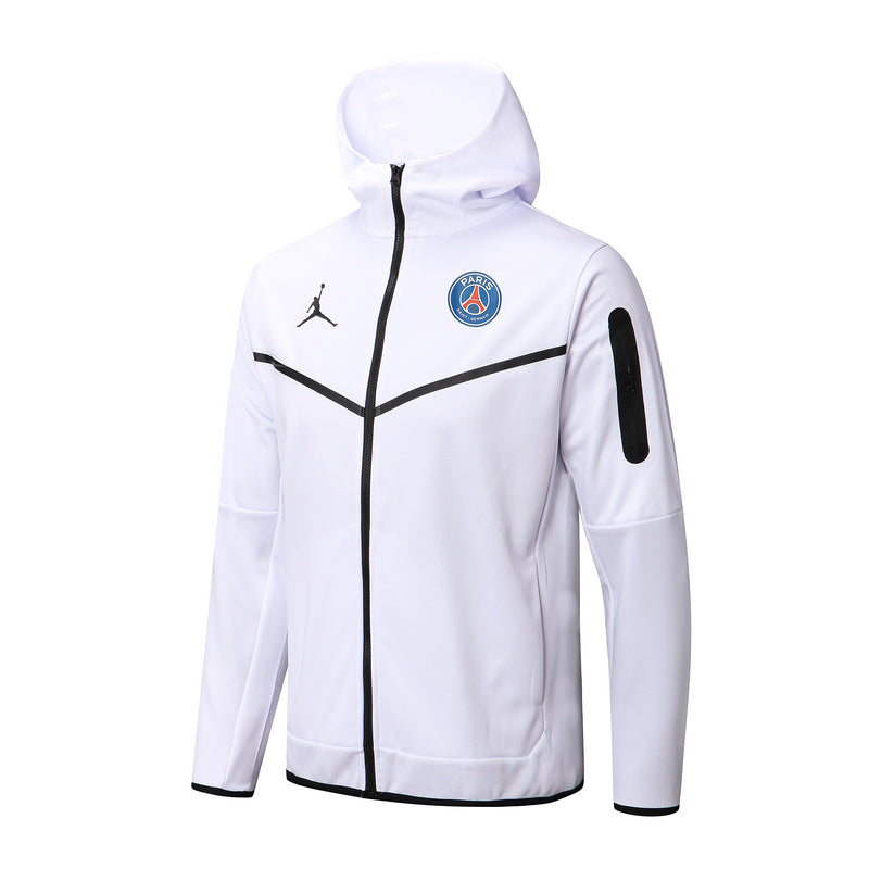 KIT PASSEIO COM CAPUZ - PARIS SAINT GERMAIN (PSG) - BRANCO E PRETO