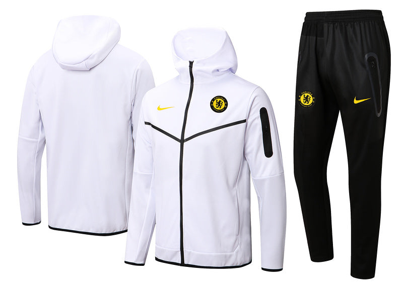 KIT PASSEIO COM CAPUZ - CHELSEA - BRANCO E PRETO