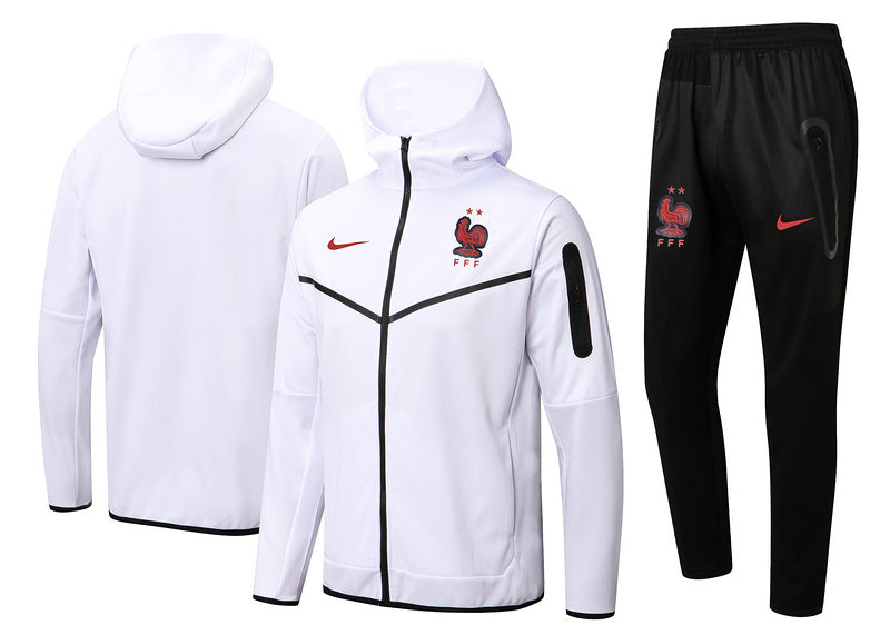 KIT PASSEIO COM CAPUZ - FRANÇA - BRANCO E PRETO