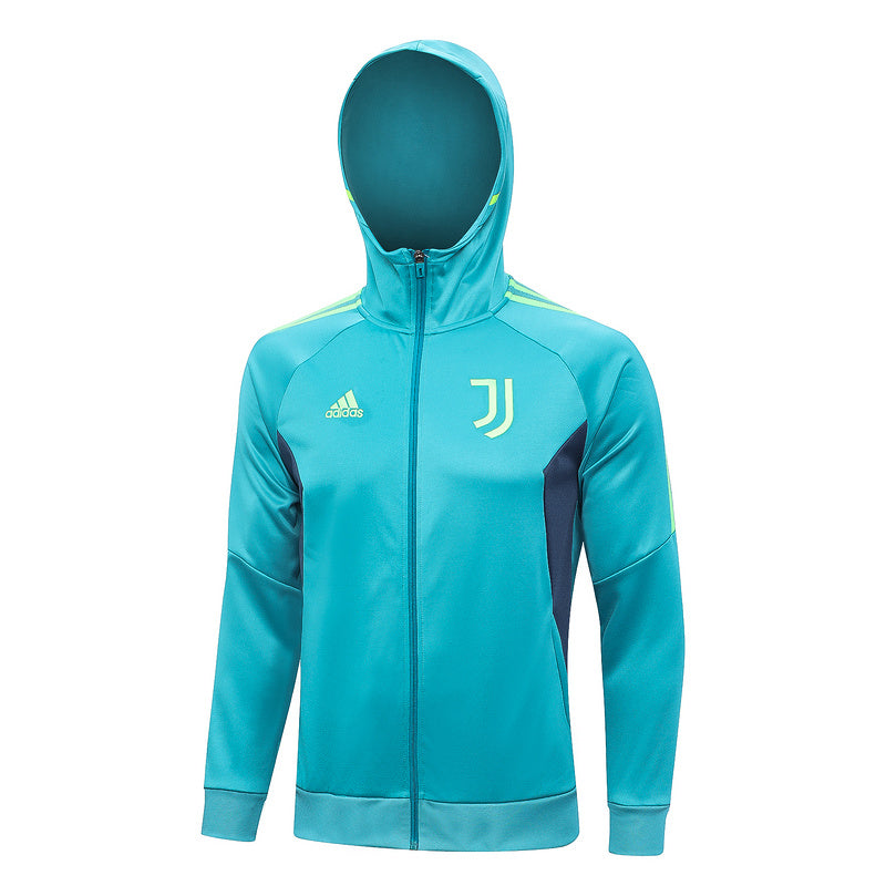 KIT PASSEIO COM CAPUZ - JUVENTUS - AZUL CLARO E AZUL ESCURO