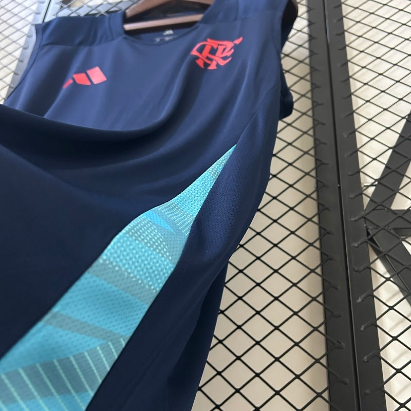 CAMISA FLAMENGO - AZUL TREINO - REGATA - TORCEDOR - 25/26