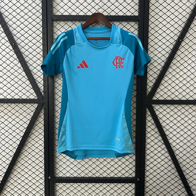 CAMISA FLAMENGO - AZUL BEBÊ TREINO - FEMININO - 25/26