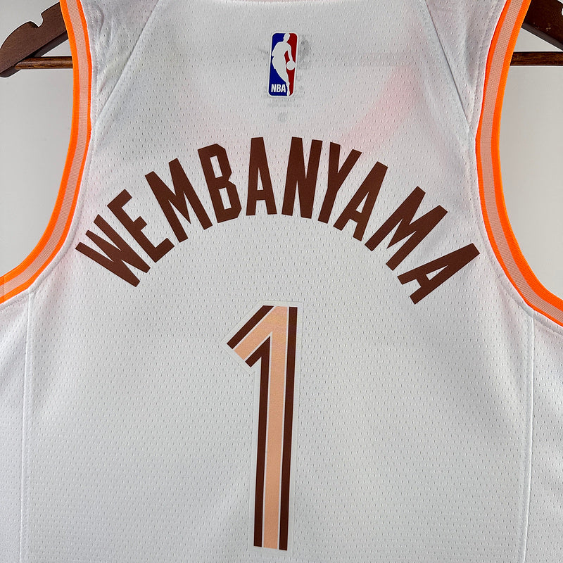 CAMISA SAN ANTONIO SPURS - CITY EDITION - BRANCA - 2024