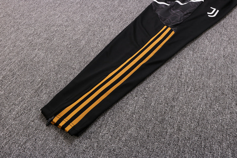 KIT PASSEIO - JUVENTUS - PRETO, AMARELO E BRANCO