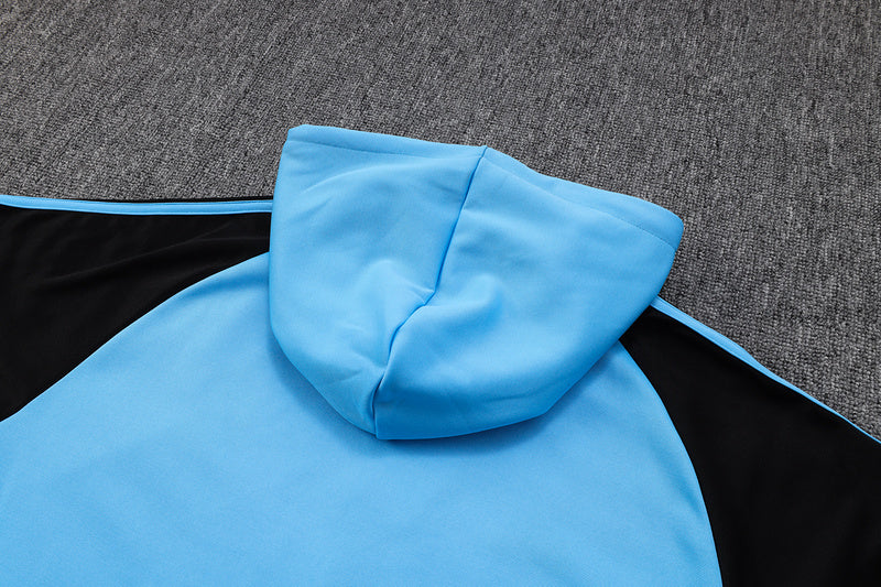 KIT PASSEIO COM CAPUZ - ARGENTINA - AZUL CLARO E PRETO