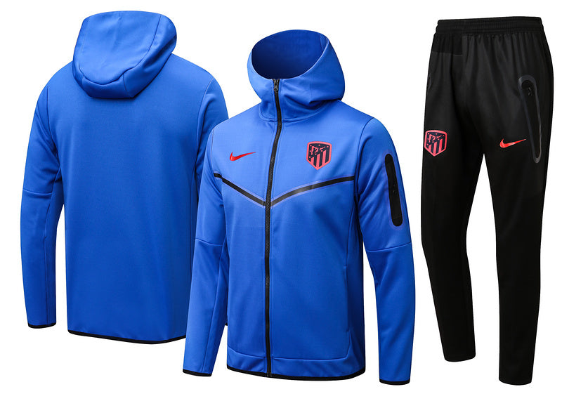 KIT PASSEIO COM CAPUZ - ATLÉTICO DE MADRID - AZUL E PRETO