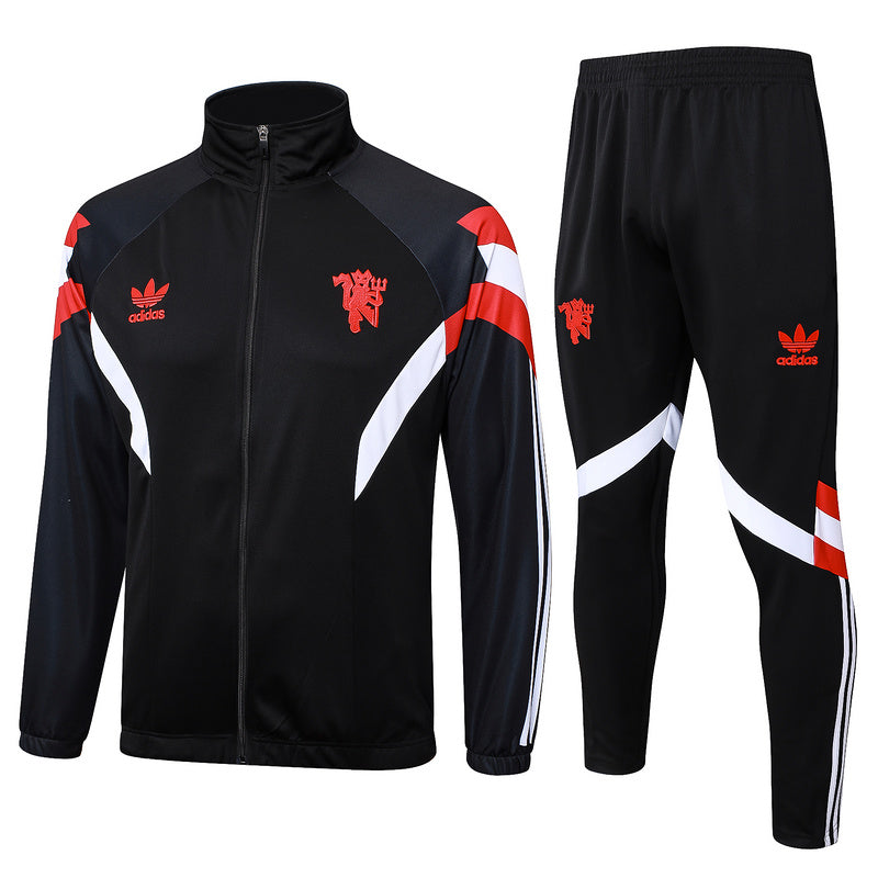 KIT PASSEIO - MANCHESTER UNITED - PRETO, VERMELHO E BRANCO - 24/25