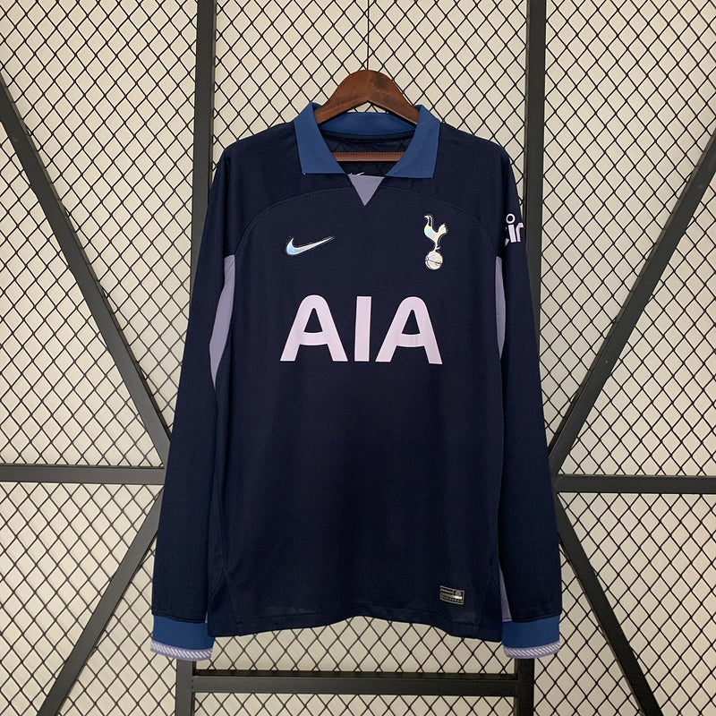 CAMISA TOTTENHAM - MANGA LONGA -  FORA/ AWAY - TORCEDOR - 23/24