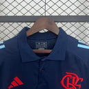 CAMISA FLAMENGO - TREINO AZUL- PÓLO TORCEDOR - 25/26