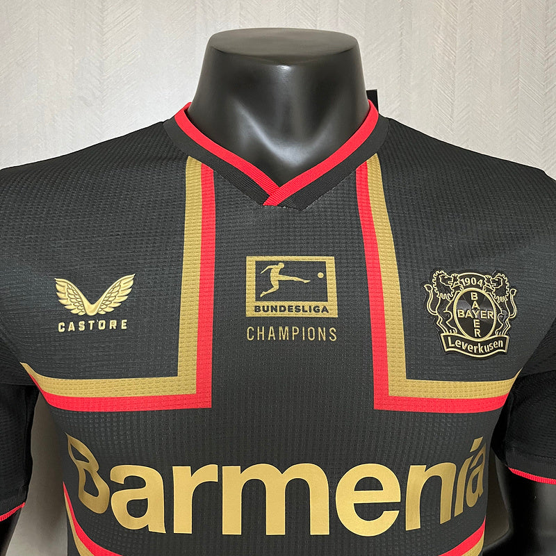 CAMISA BAYERN LEVERKUSEN - BLACK - JOGADOR - 24/25