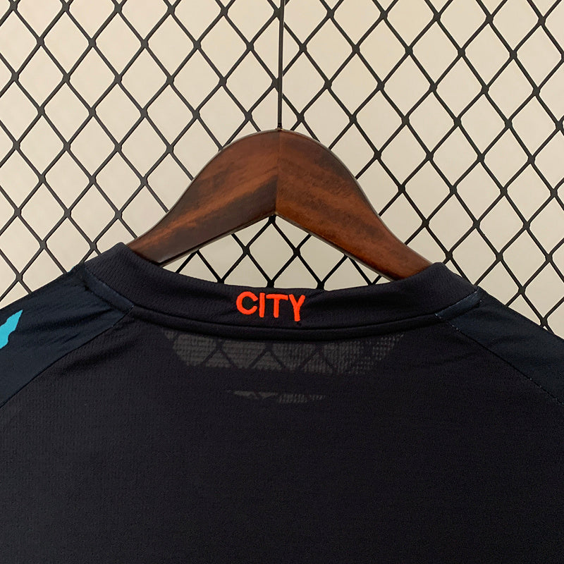 CAMISA MANCHESTER CITY - MANGA LONGA - TERCEIRA/ THIRD - TORCEDOR - 23/24