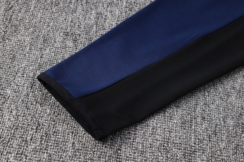 KIT PASSEIO COM CAPUZ - PARIS SAINT GERMAIN (PSG) - AZUL ESCURO E PRETO