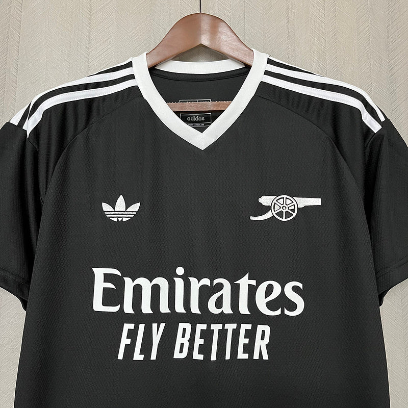 CAMISA ARSENAL - BLACK - TORCEDOR - 24/25