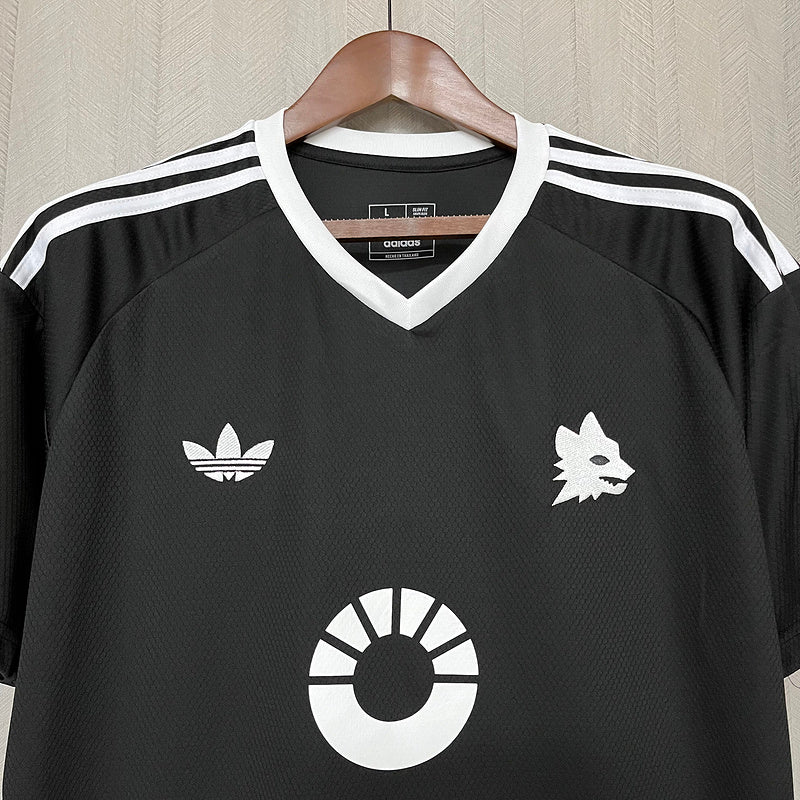 CAMISA ROMA - BLACK - TORCEDOR - 24/25