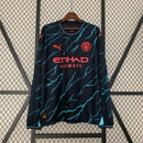 CAMISA MANCHESTER CITY - MANGA LONGA - TERCEIRA/ THIRD - TORCEDOR - 23/24