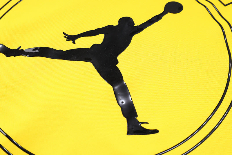 KIT PASSEIO COM CAPUZ - PARIS SAINT GERMAIN (PSG) - AMARELO E PRETO