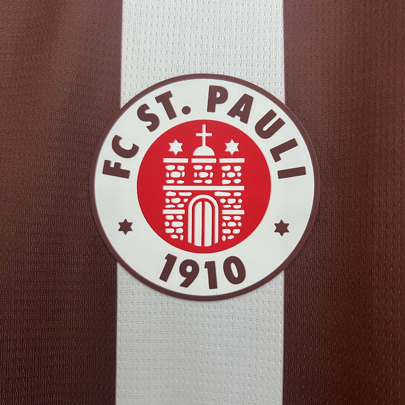 CAMISA ST. PAULI - CASA/ HOME - TORCEDOR - 25/ 26