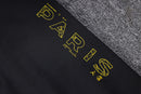KIT PASSEIO COM CAPUZ - PARIS SAINT GERMAIN (PSG) - BRANCO, PRETO E AMARELO