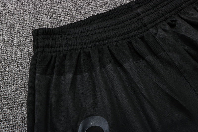 KIT PASSEIO COM CAPUZ - PARIS SAINT GERMAIN (PSG) - VERMELHO E PRETO