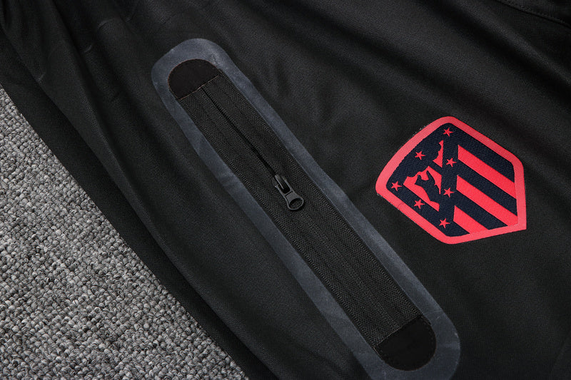 KIT PASSEIO COM CAPUZ - ATLETICO DE MADRID - VERMELHO E PRETO