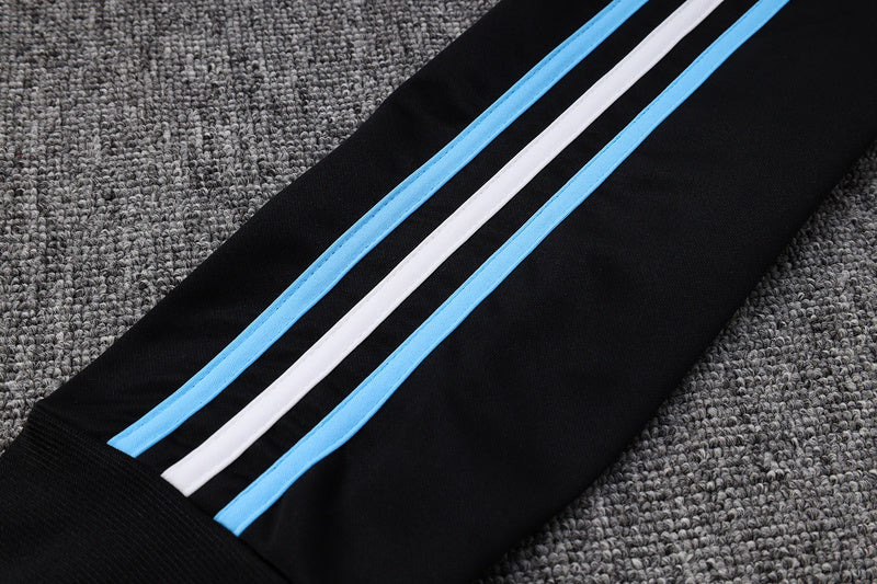 KIT PASSEIO COM CAPUZ - ARGENTINA - AZUL CLARO E PRETO